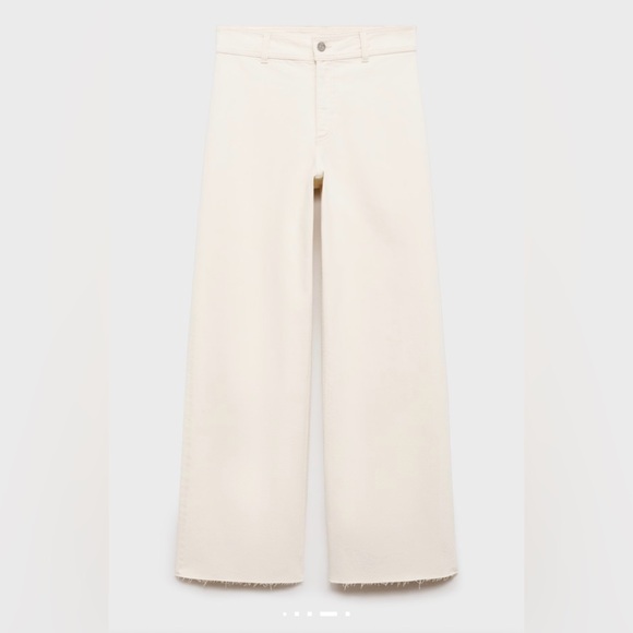 Mango High Rise Cream Jeans - Picture 5 of 7